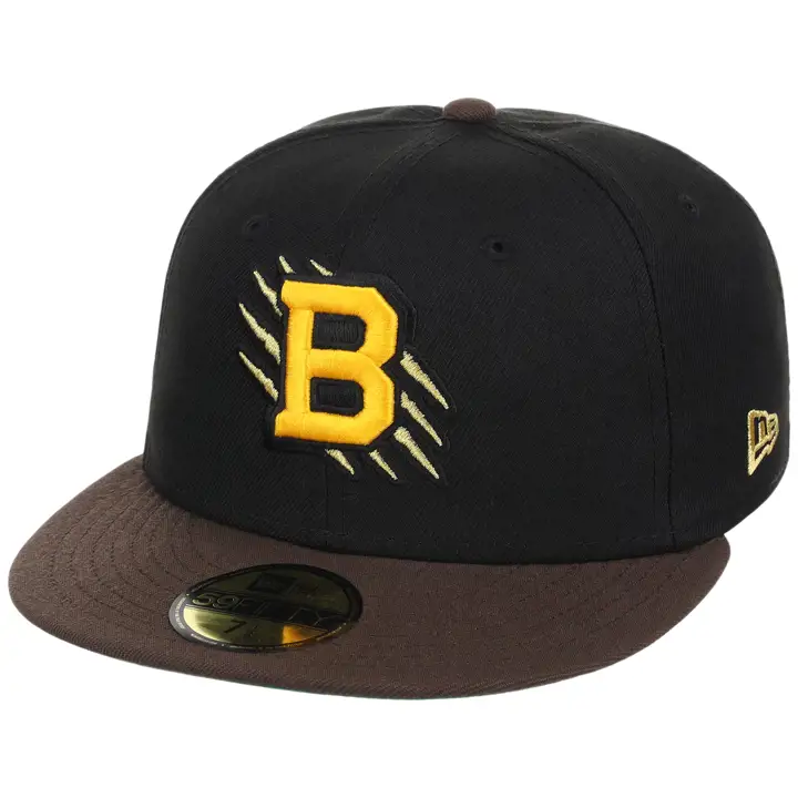 Boston Bruins LHD NHL 100th 59FIFTY BLK/BRN/KGRN