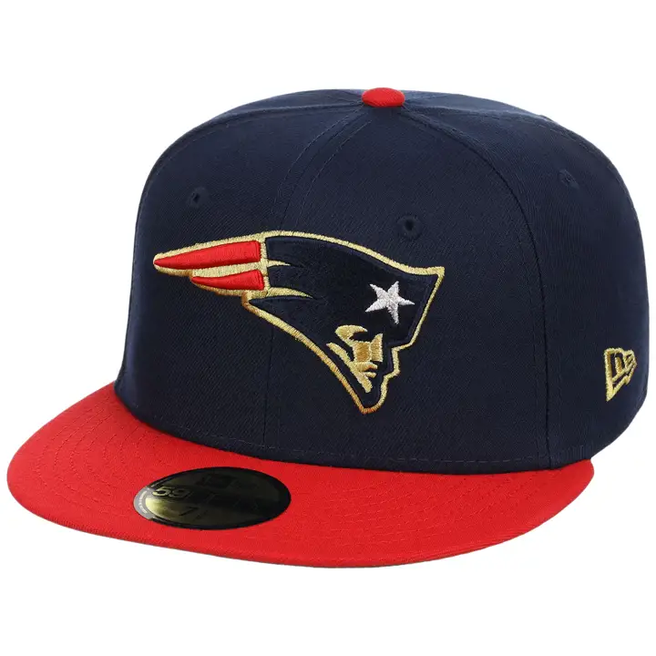 New England Patriots LHD Super Bowl 59FIFTY MARINE/ROUGE/VERT FONCÉ
