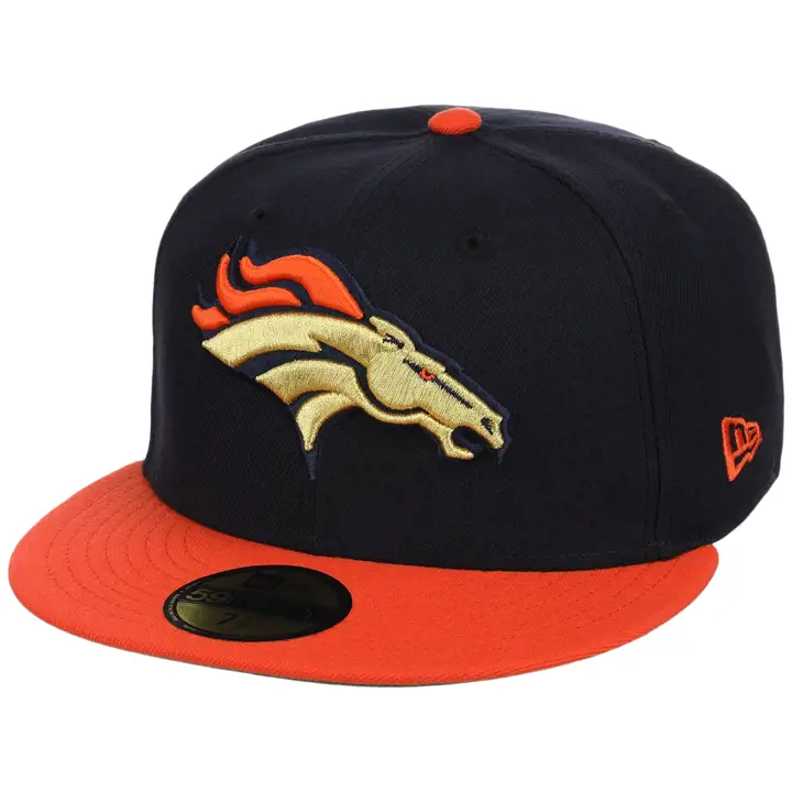 Denver Broncos Casquette 59FIFTY LHD Super Bowl Marine/Orange/Vert Forêt