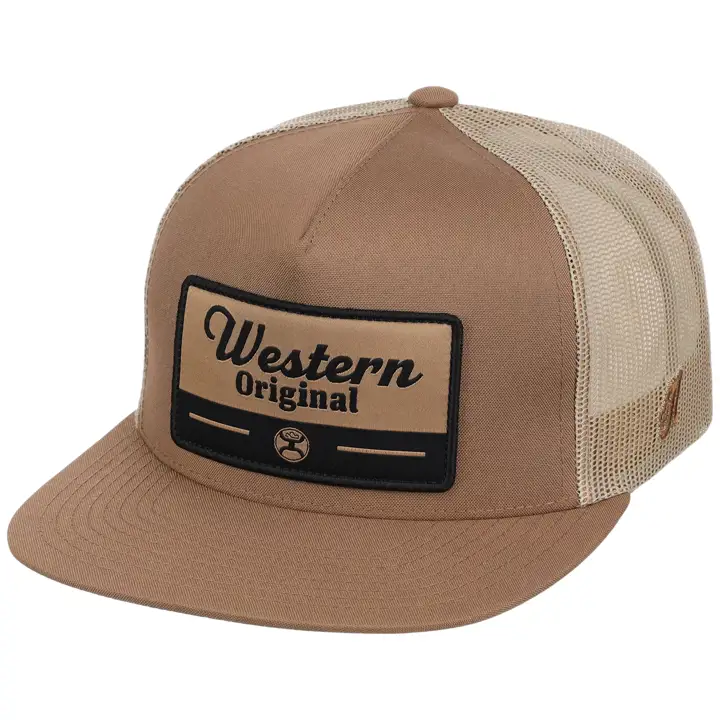 HOOey Western Original Trucker TAN/BLK