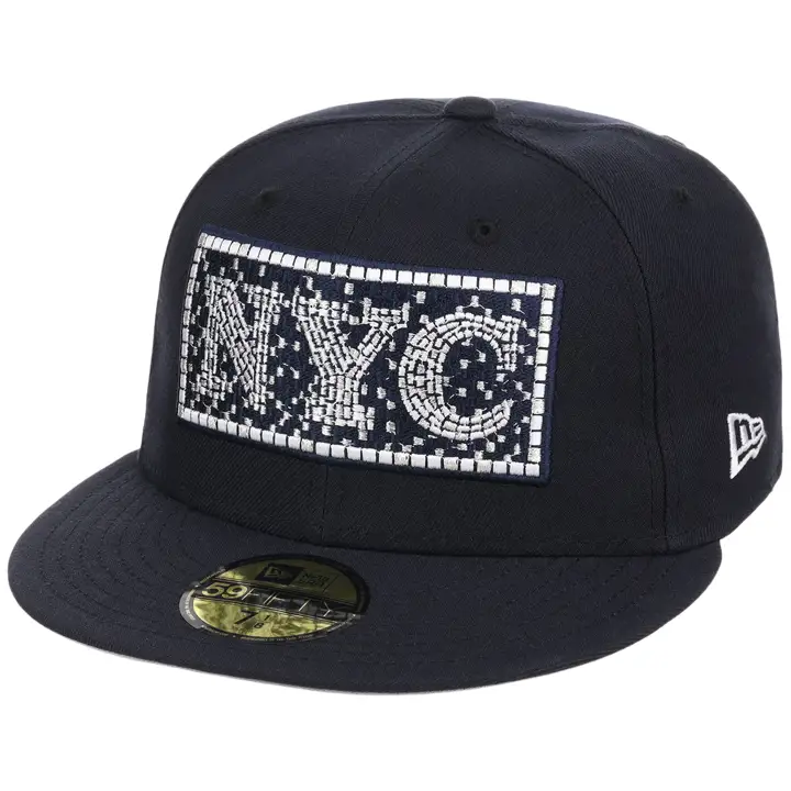 New York Yankees MLB NYC Local Subway Tile 59FIFTY BLEU MARINE/BLEU MARINE