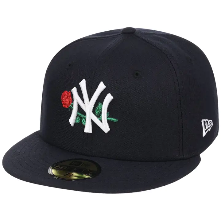 New York Yankees MLB NYC Local Rose 59FIFTY NAVY/NAVY/PNK