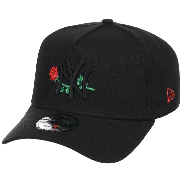 Casquette 9FORTY AF MLB Rose locale New York Yankees Noir/Noir/Gris