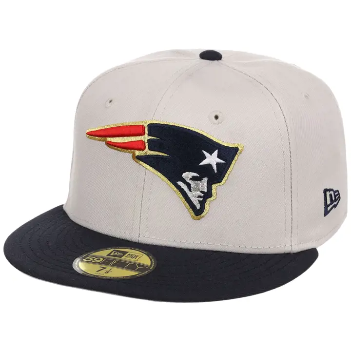 New England Patriots NFL BOS Local Stone 59FIFTY STONE/MARINE/