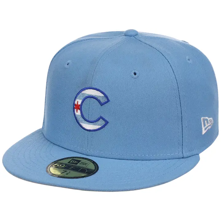 Chicago Cubs MLB CHI Local Flag Fill 59FIFTY SKBL/SKBL/GRY