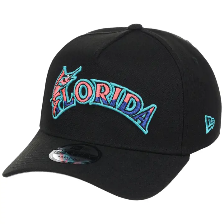 Florida Marlins MLB MIA Local South Beach 9FORTY AF NOIR/NOIR/