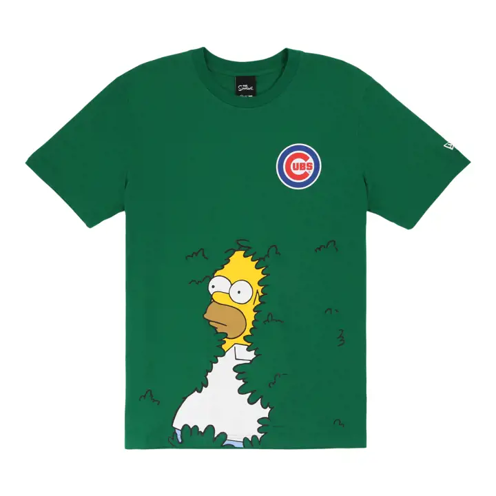 T-shirt Chicago Cubs MLB NE x Simpsons Homer Ivy GRN