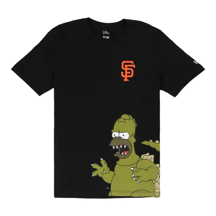 T-shirt San Francisco Giants MLB NE x Les Simpsons Godzilla NWAR