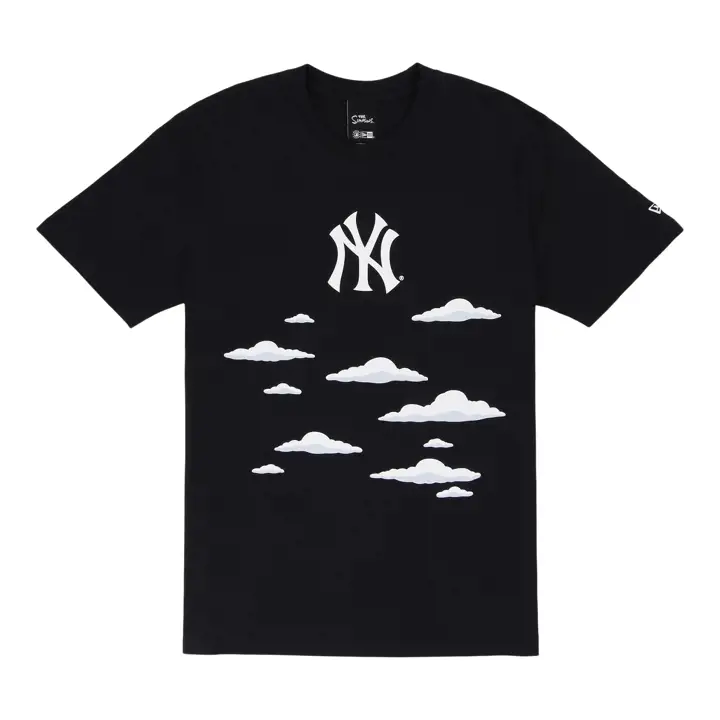 New York Yankees MLB NE x Simpsons Clouds T-shirt  MARINE