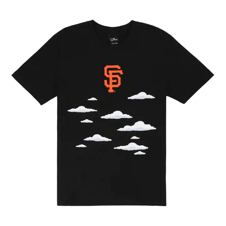 T-shirt Nuages MLB San Francisco Giants NE x Simpsons NOIR