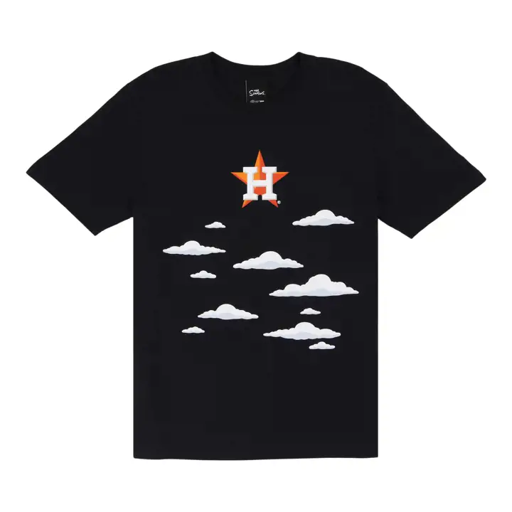 Houston Astros MLB NE x The Simpsons Nuages T-Shirt  MARINE