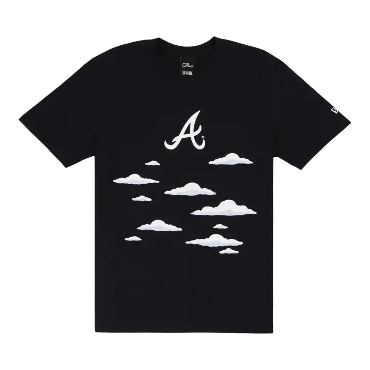 T-shirt Atlanta Braves MLB NE x The Simpsons Nuages MARINE