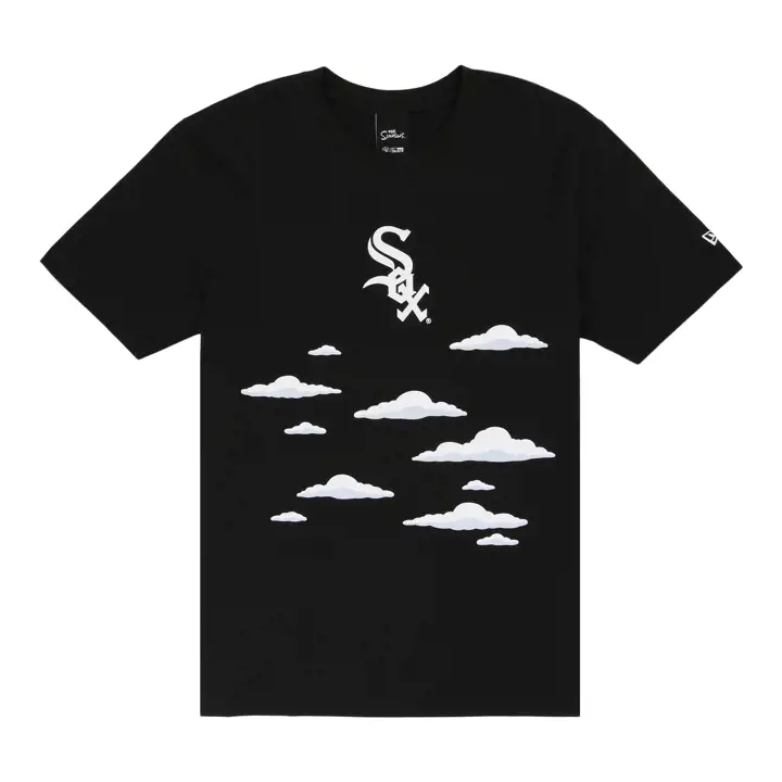 T-shirt MLB Chicago White Sox NE x The Simpsons Nuages Noir