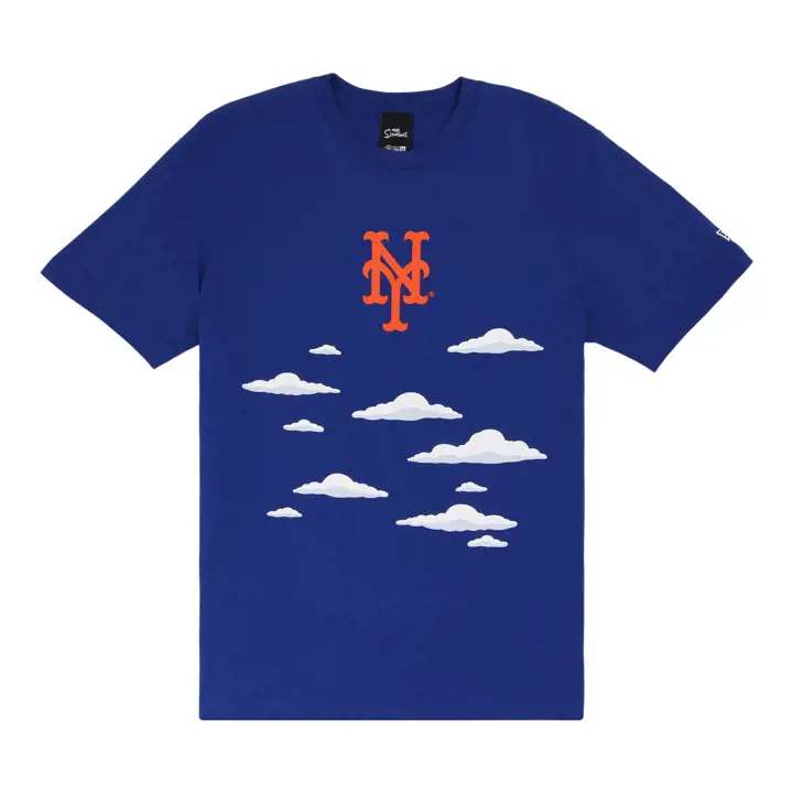 T-shirt New York Mets MLB NE x Simpsons Clouds BLEU