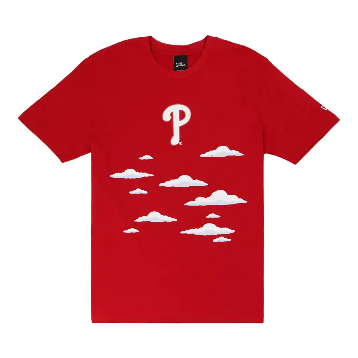 T-shirt Philadelphia Phillies MLB NE x Simpsons Nuages Rouge