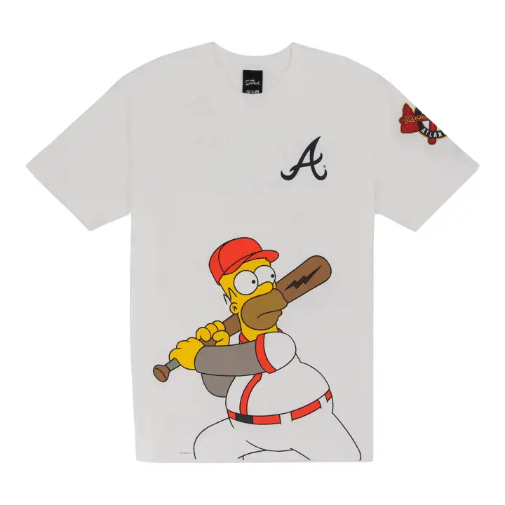 Atlanta Braves MLB NE x Simpsons Homer Wonderbat Tee  BLC