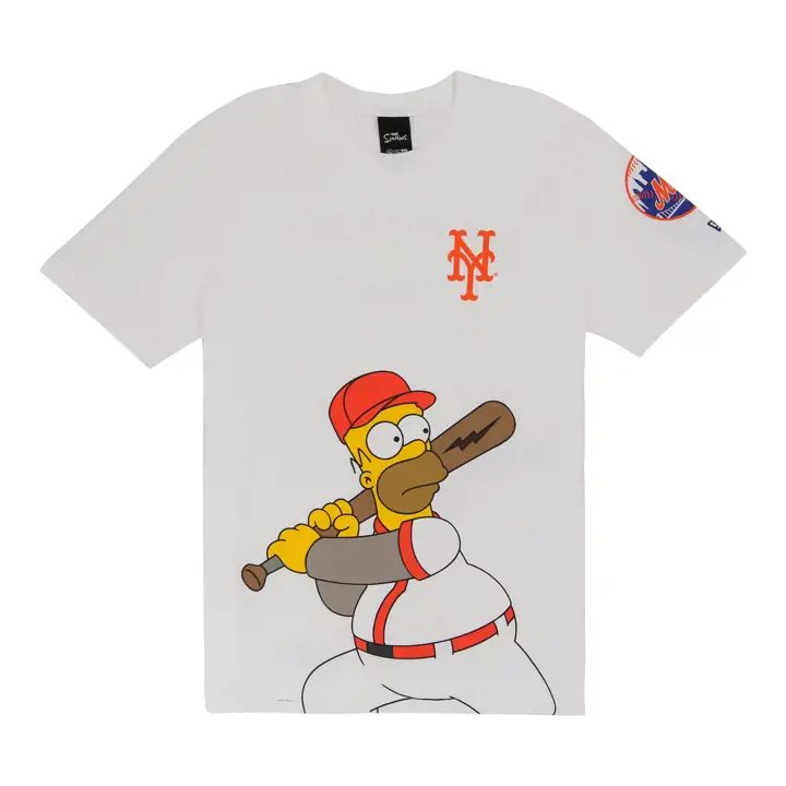 T-shirt New York Mets MLB NE x Simpsons Homer Wonderbat BLC