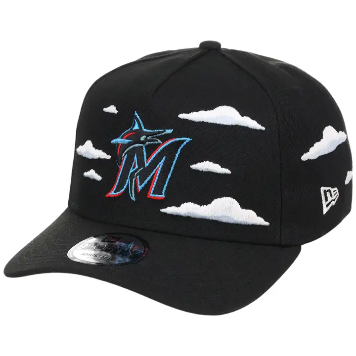 Miami Marlins MLB Simpsons Clouds 9FORTY AF NOIR/NOIR/GRIS