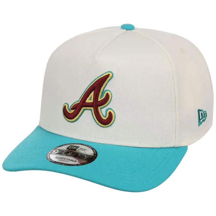 Casquette 9FORTY Atlanta Braves MLB The Simpsons Krusty Blanc/Turquoise/Gris