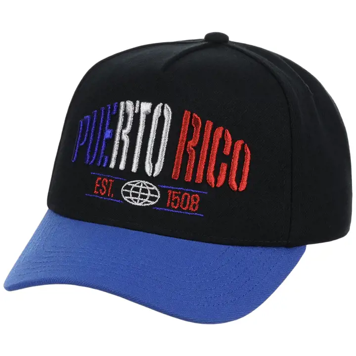 Porto Rico Fierté Nationale Jeunesse A-Frame Métallique Noir/Bleu Royal