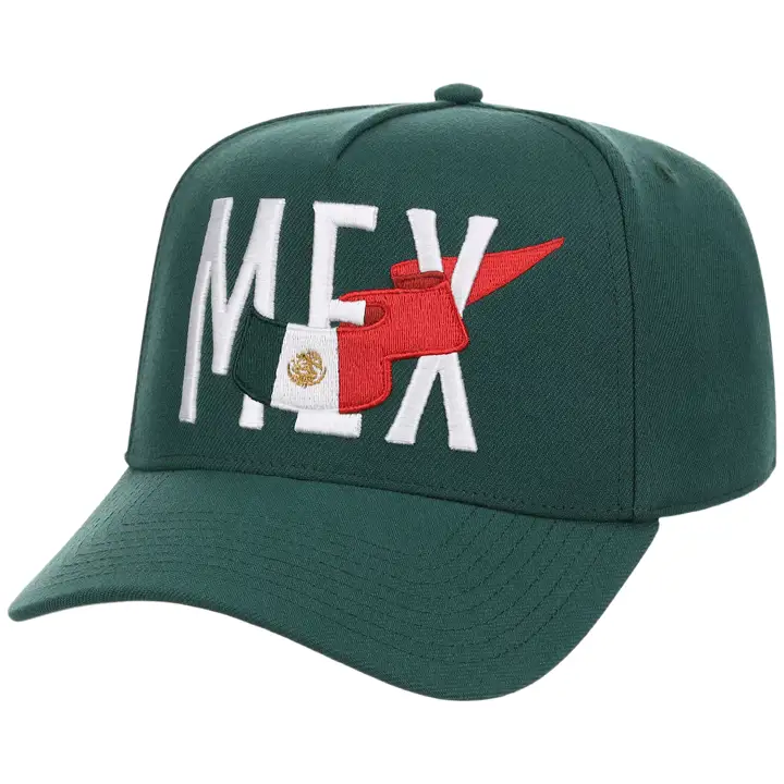 Drapeau du Mexique en forme de A GRN