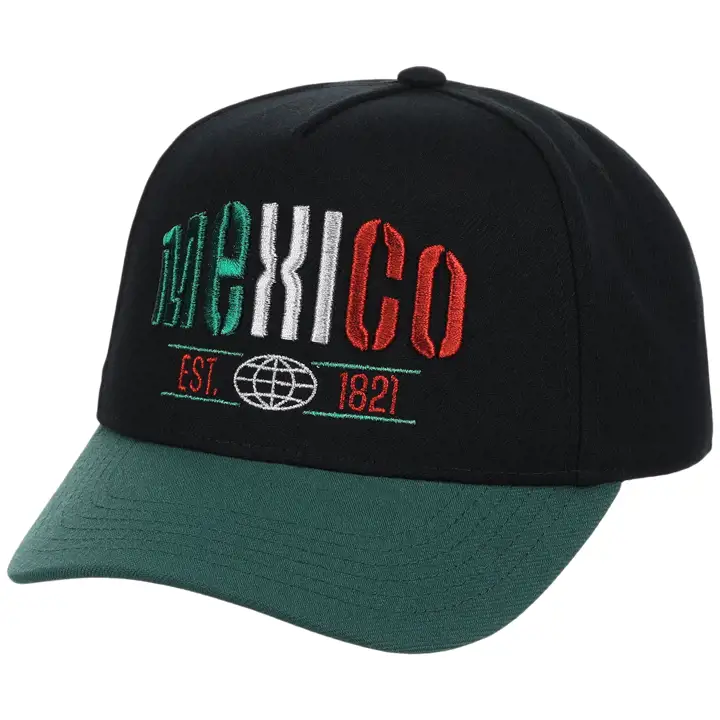 Casquette filet Mexique fierté nationale – Noir/Vert