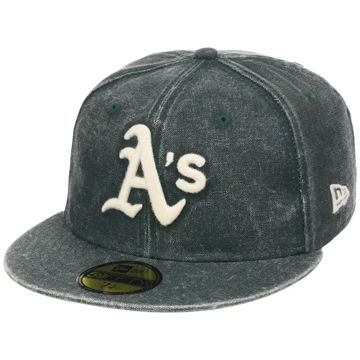 Oakland Athletics MLB Washed OTC 59FIFTY DKGRN/DKGRN/GRY