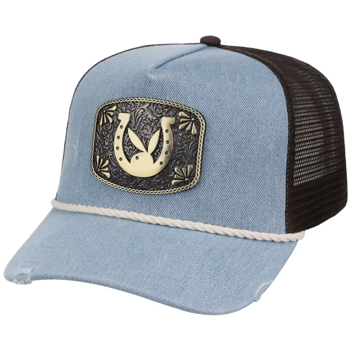 Playboy Lucky Bunny Buckle Trucker EN JEAN