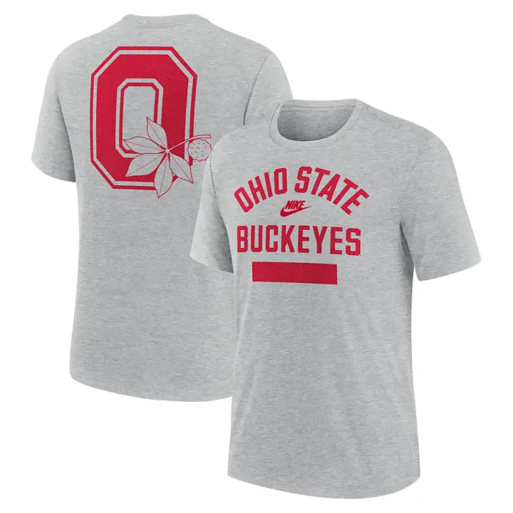 T-shirt Legacy Triblend Buckeyes de l'Ohio State FA26 H-Gris