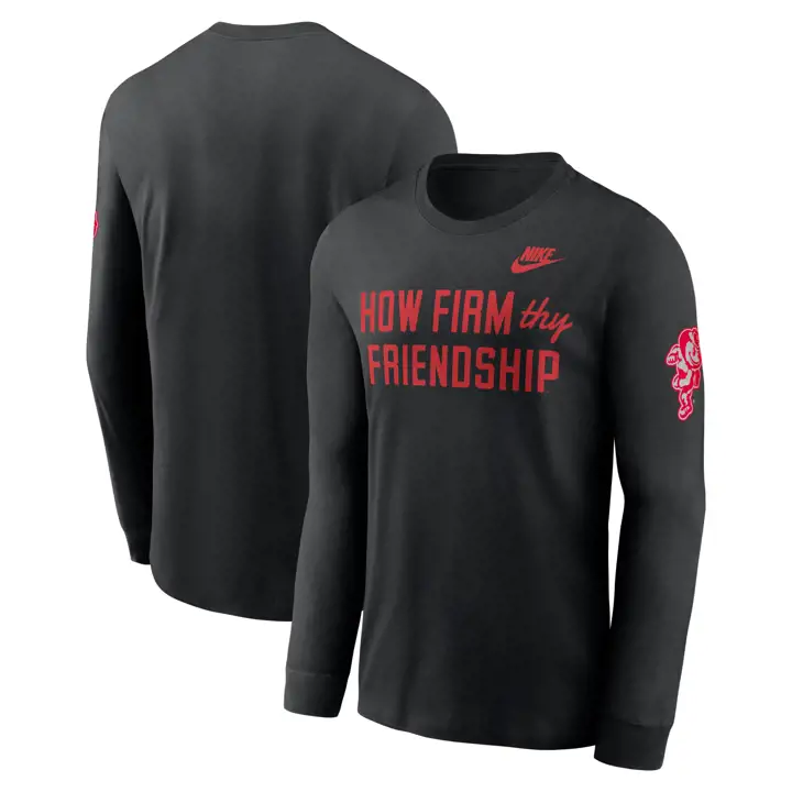 T-shirt à manches longues Ohio State Buckeyes FA26 Cotton Legacy Mantra, noir