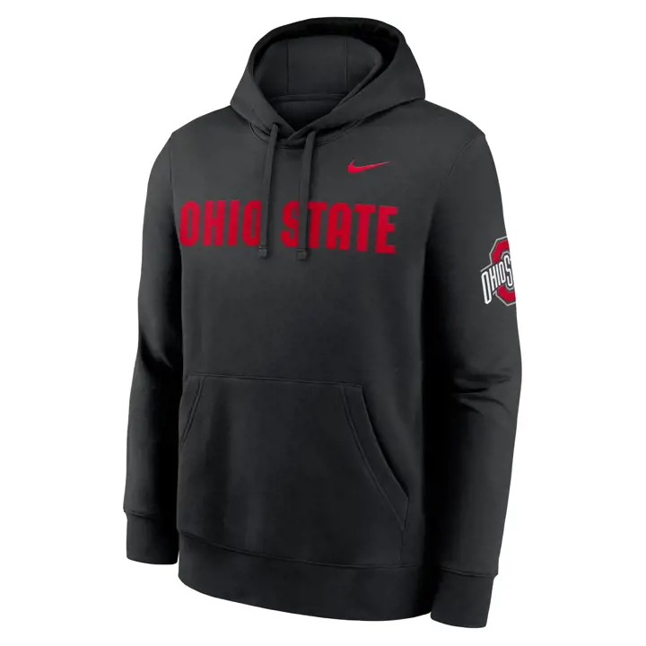 Ohio State Buckeyes FA26 Sideline Club Molleton à Capuche blk