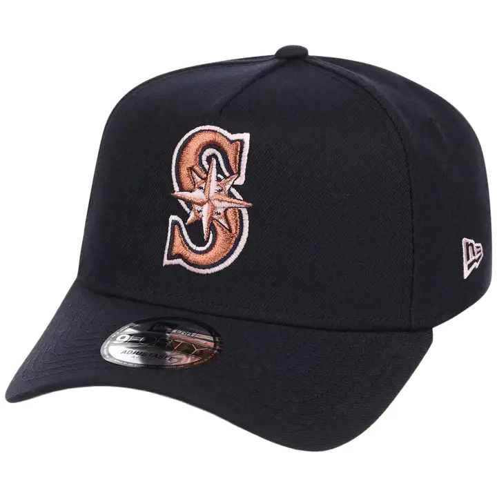 Seattle Mariners MLB Casquette 9FORTY AF rose NAVY/NAVY/GRIS