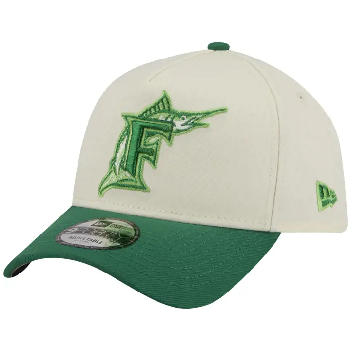 Casquette 9FORTY AF CHROME/KGRN/GRY Florida Marlins MLB Paddy Charms