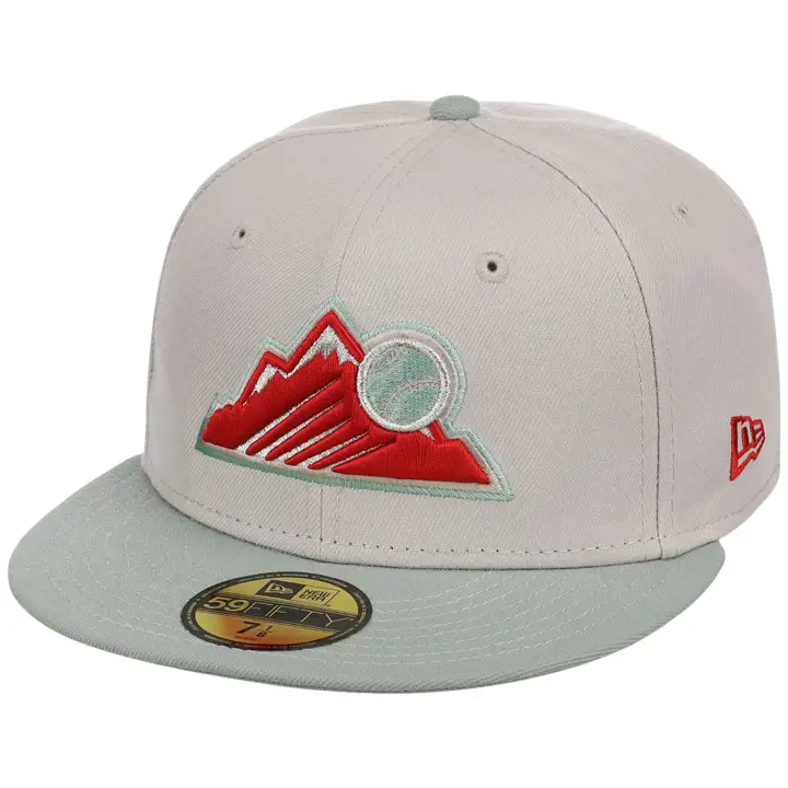 Colorado Rockies MLB GAUCHER Stone Everest 59FIFTY STONE/GRN/GRY
