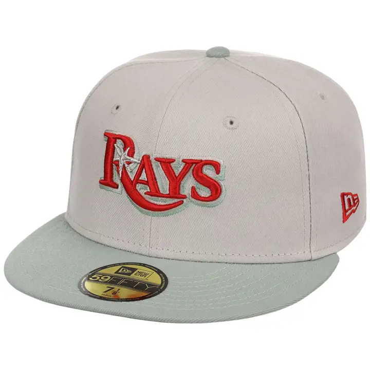 Tampa Bay Rays MLB LHD Stone Everest 59FIFTY STONE/GRN/GRY