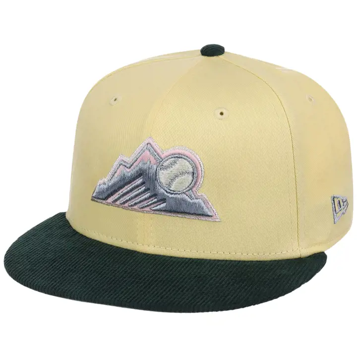 Colorado Rockies MLB Gant gauche de lanceur jaune Cord 59FIFTY JAU/VRNFCÉ/GRI