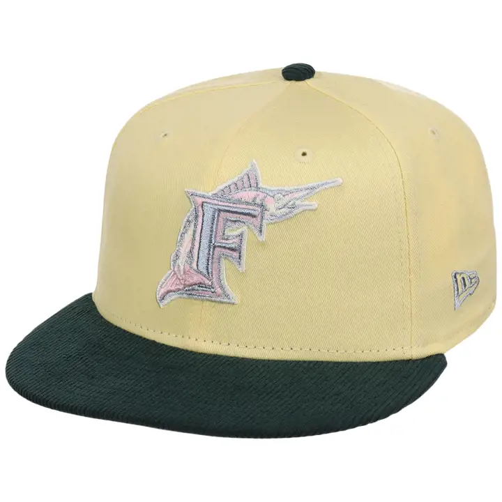 Florida Marlins MLB LHD Cordon Jaune 59FIFTY JAU/VERTF/GRI