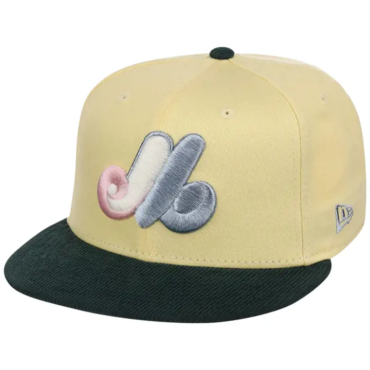 Montreal Expos MLB LH Corduroy Jaune 59FIFTY JAU/VFO/GRI