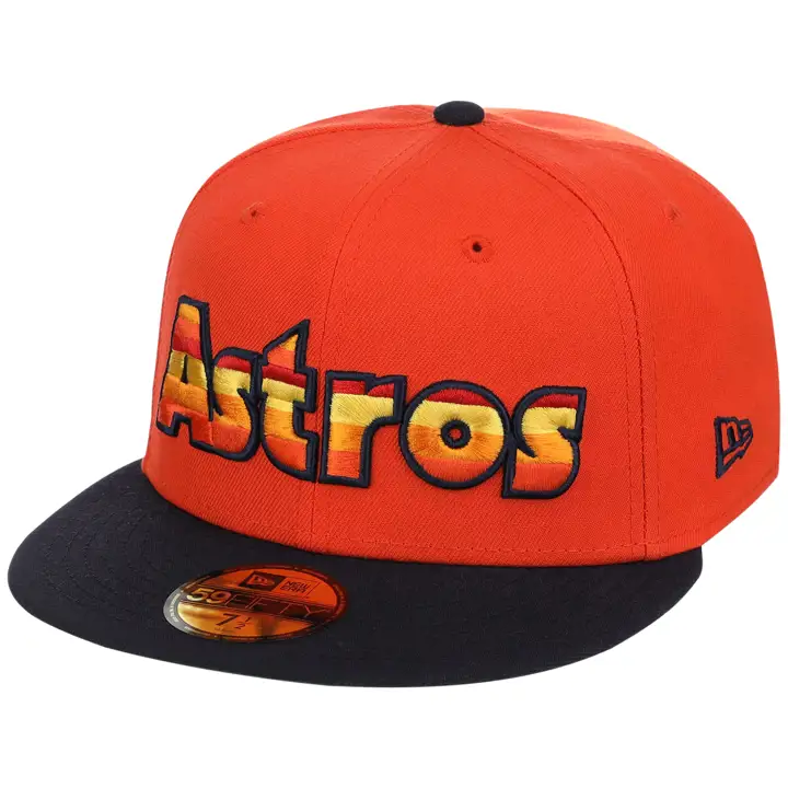 Houston Astros MLB GAUCHER Houston Sunrise 59FIFTY ORG/NAVY/KGRN