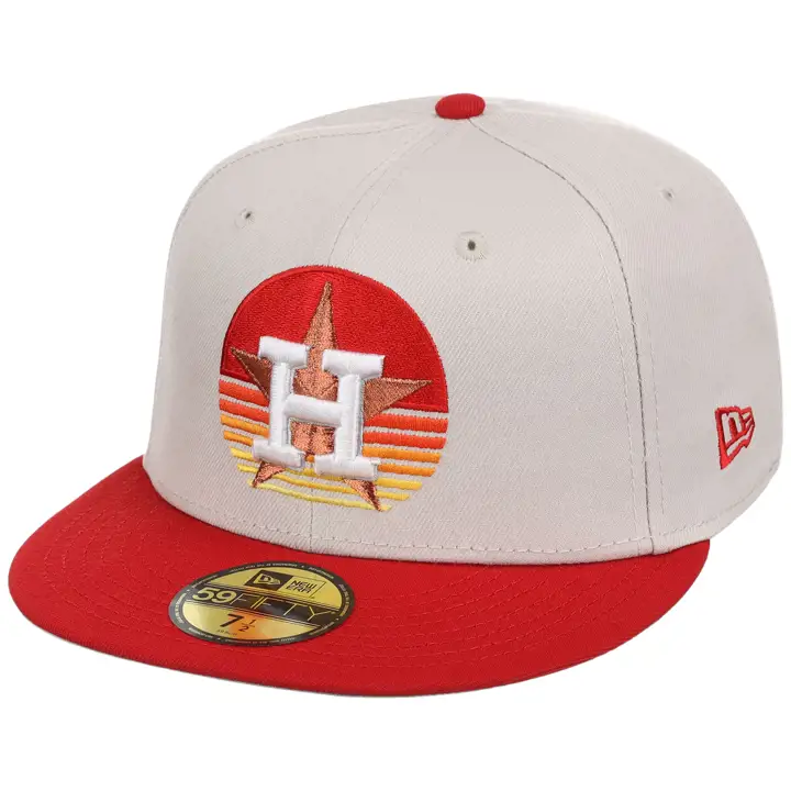 Casquette 59FIFTY MLB LHD Houston Astros Houston Sunrise STONE/RED/GRY