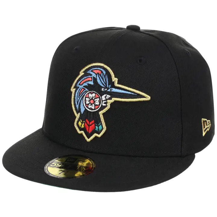 Fayetteville Woodpeckers LHD MILB Lundi FÉV 59FIFTY NOI/NOI