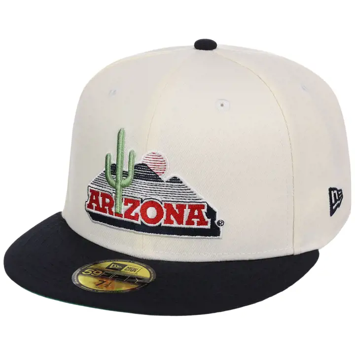 Arizona Wildcats MLB LHD Bracketology 59FIFTY CRÈME/BLEU MARINE/VGR