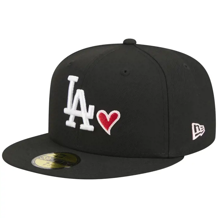 Casquette 59FIFTY Los Angeles Dodgers MLB LA Local LA Love noir/noir/rose