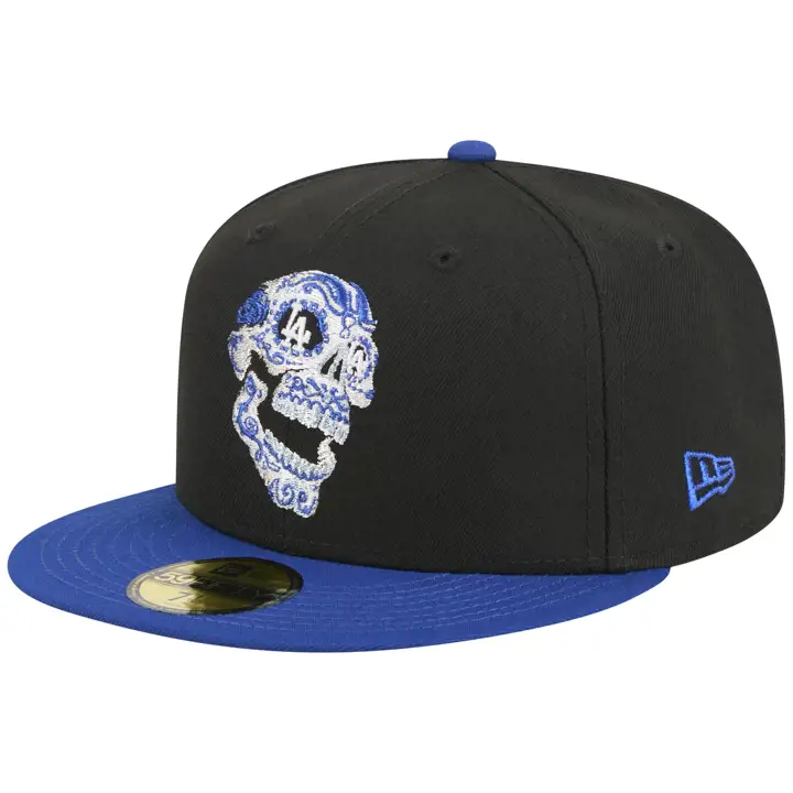 Los Angeles Dodgers MLB LA Local Sugar Skull 59FIFTY NOIR/BLEU ROI