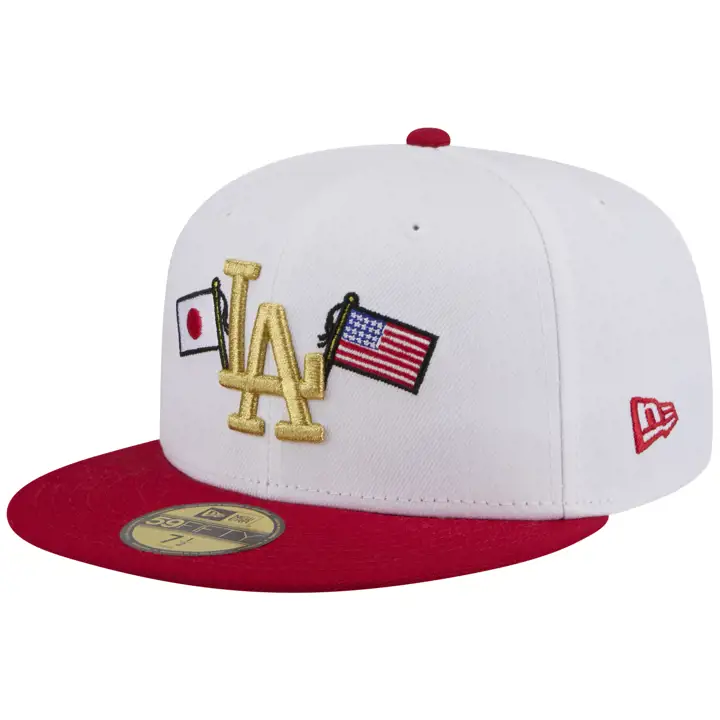 Los Angeles Dodgers MLB LA Local JAPAN USA Flags 59FIFTY BLC