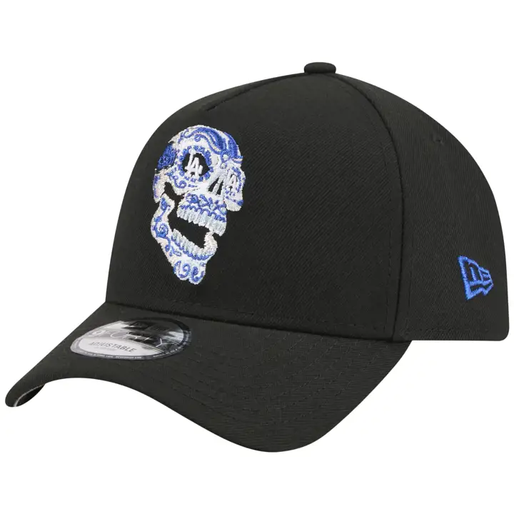 Los Angeles Dodgers MLB LA Crâne en sucre local 9FORTY AF NOIR/B