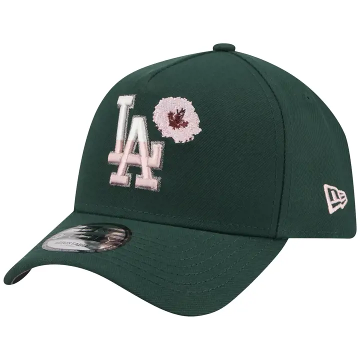 Casquette 9FORTY réglable LA Local Blossom des Los Angeles Dodgers de MLB vert foncé
