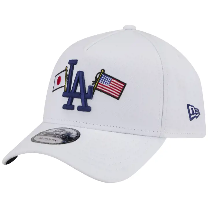 Casquette 9FORTY réglable LA Dodgers MLB drapeaux Japon et États-Unis