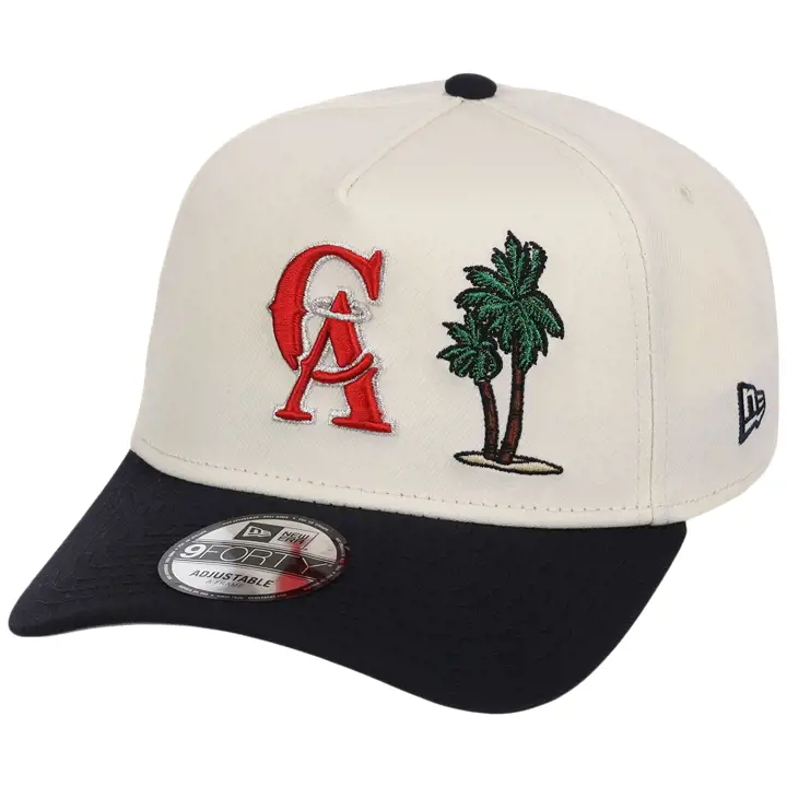 Anaheim Angels MLB ANA Casquette 9FORTY réglable chrome/palmier AF CHROME/NA