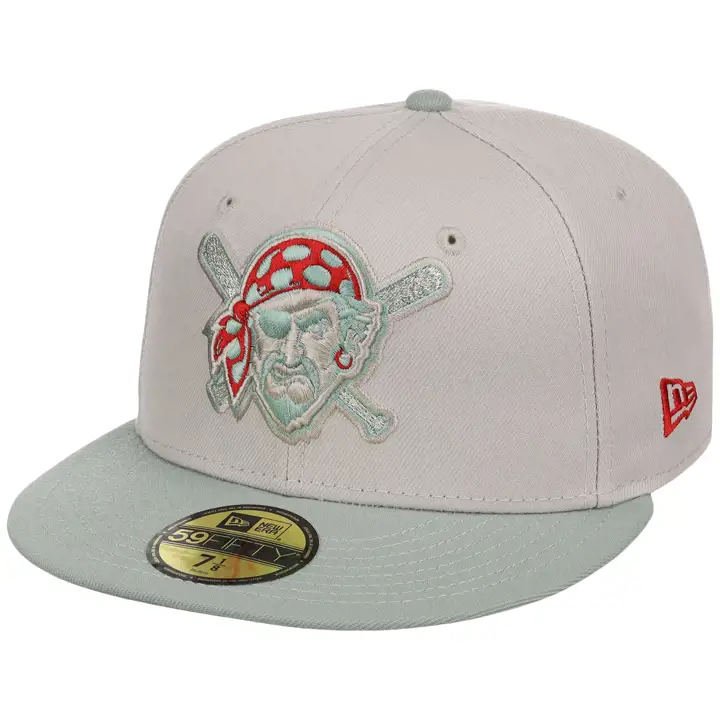 Pittsburgh Pirates MLB LHD Stone Everest 59FIFTY STONE/GRN/G
